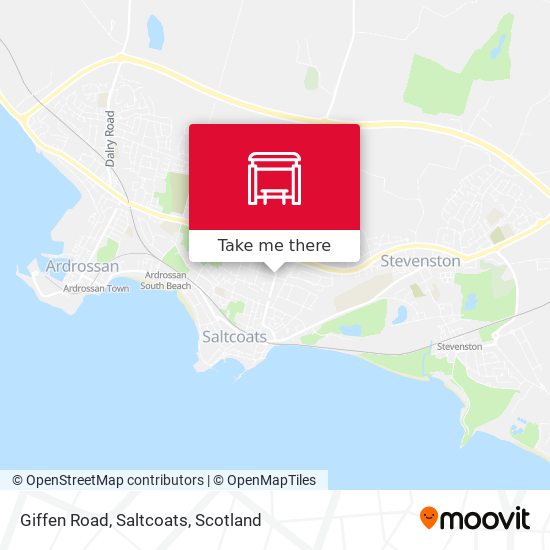 Giffen Road, Saltcoats map