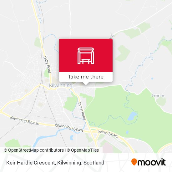 Keir Hardie Crescent, Kilwinning map