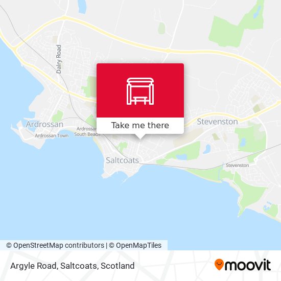 Argyle Road, Saltcoats map