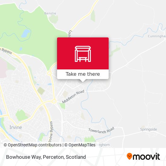 Bowhouse Way, Perceton map