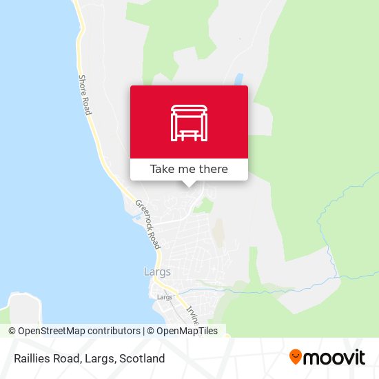 Raillies Road, Largs map