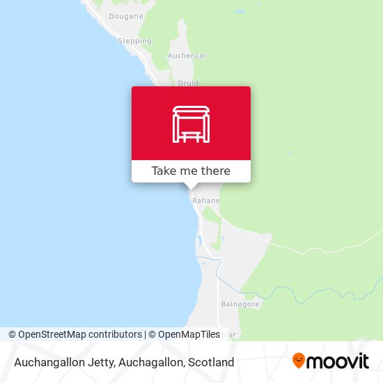 Auchangallon Jetty, Auchagallon map