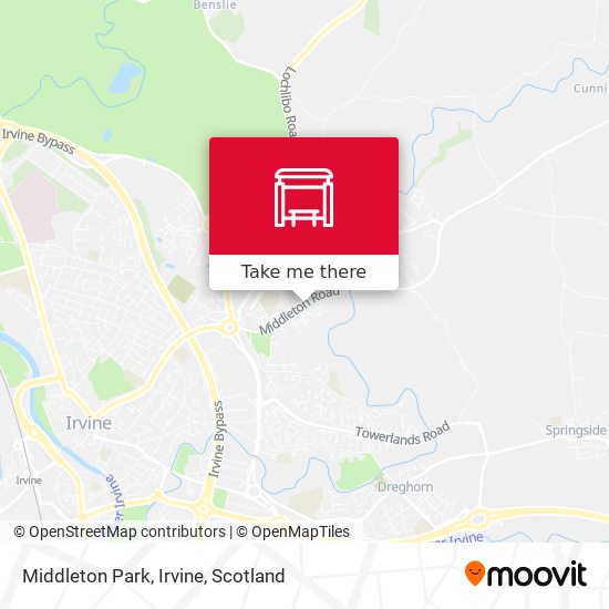 Middleton Park, Irvine map
