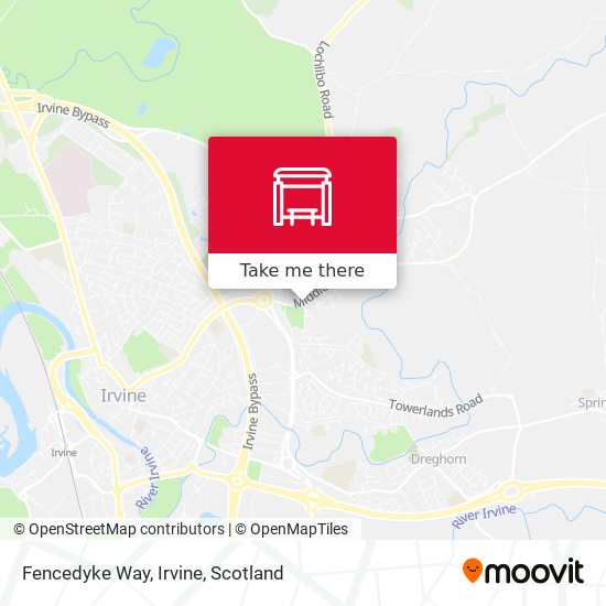 Fencedyke Way, Irvine map