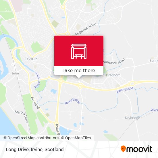 Long Drive, Irvine map