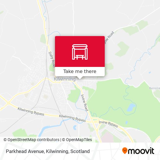 Parkhead Avenue, Kilwinning map