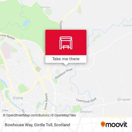 Bowhouse Way, Girdle Toll map