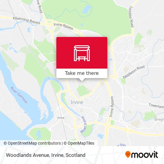 Woodlands Avenue, Irvine map