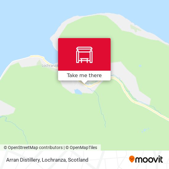 Arran Distillery, Lochranza map