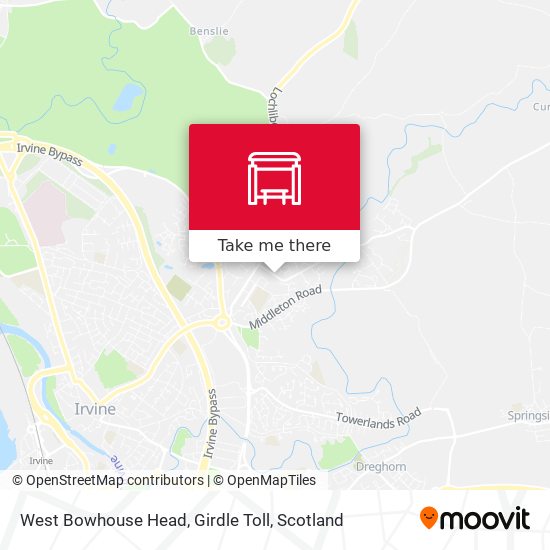 West Bowhouse Head, Girdle Toll map