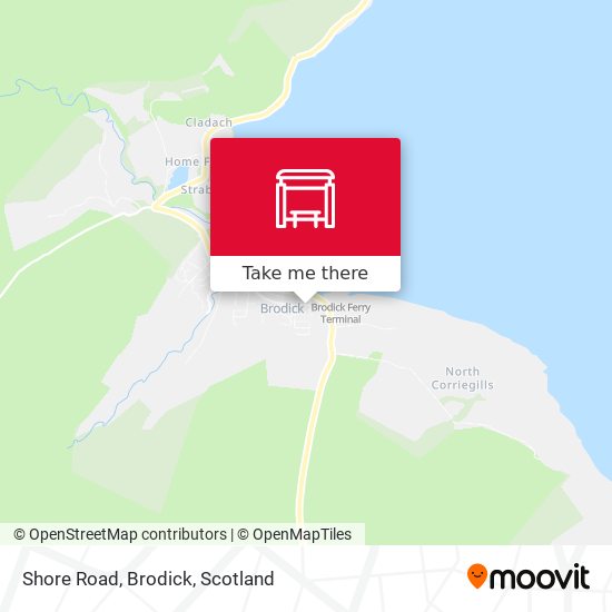 Shore Road, Brodick map
