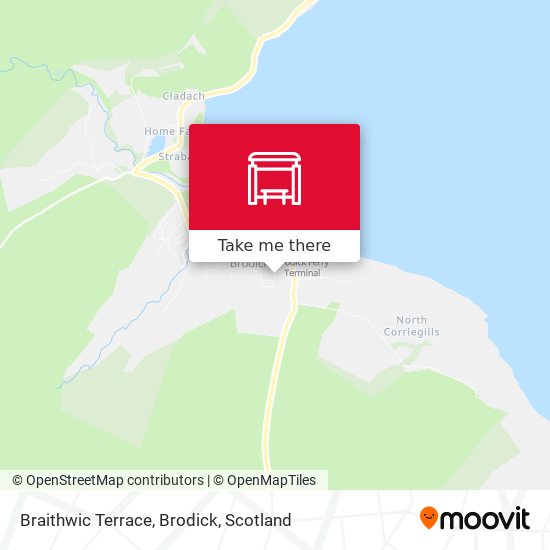 Braithwic Terrace, Brodick map