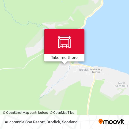 Auchrannie Spa Resort, Brodick map