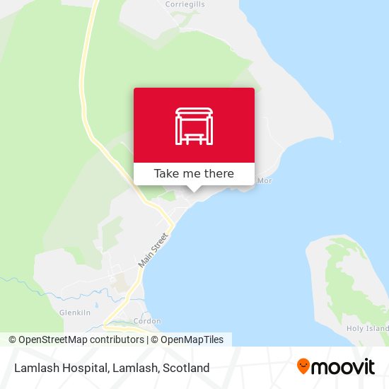 Lamlash Hospital, Lamlash map