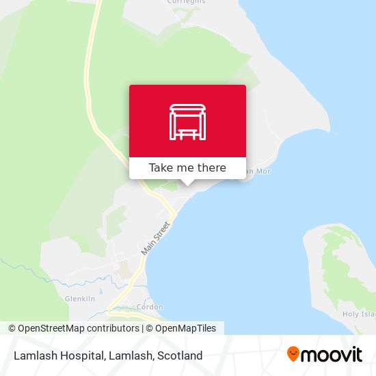 Lamlash Hospital, Lamlash map