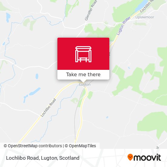 Lochlibo Road, Lugton map