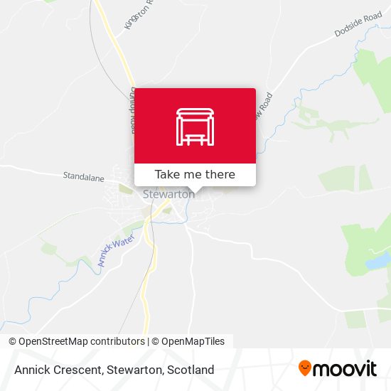 Annick Crescent, Stewarton map