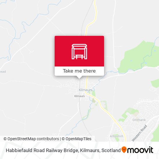 Habbiefauld Road Railway Bridge, Kilmaurs map