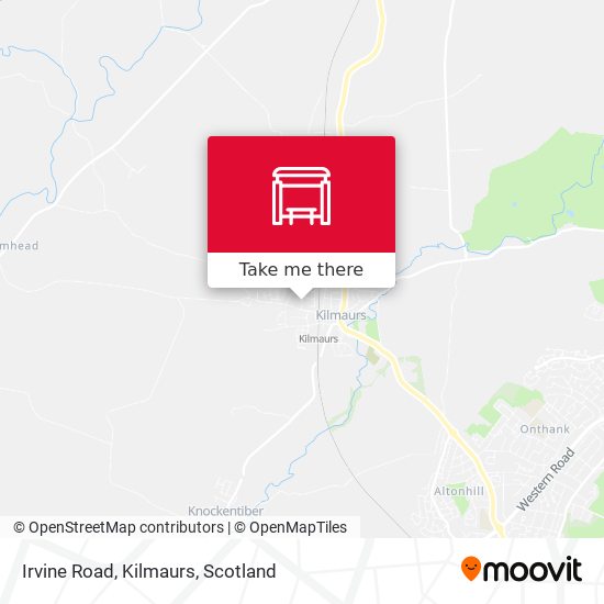 Irvine Road, Kilmaurs map