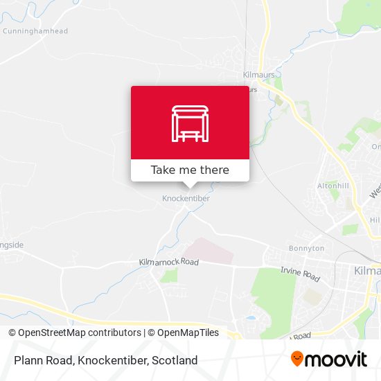 Plann Road, Knockentiber map