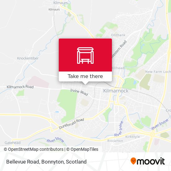 Bellevue Road, Bonnyton map