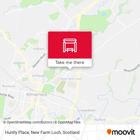 Huntly Place, New Farm Loch map