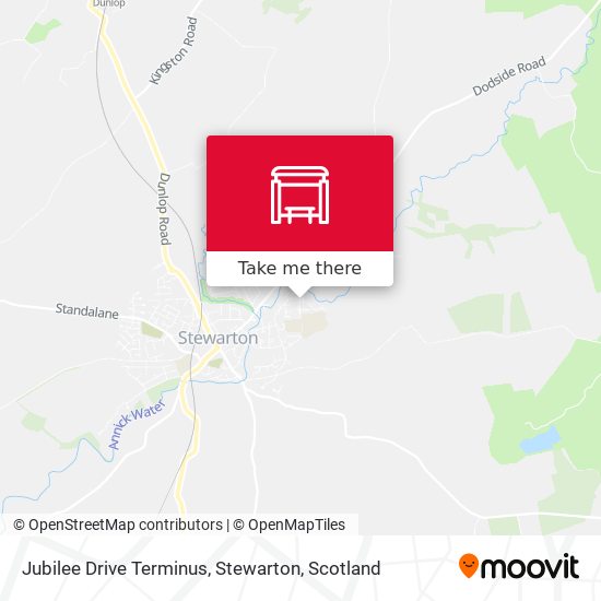 Jubilee Drive Terminus, Stewarton map