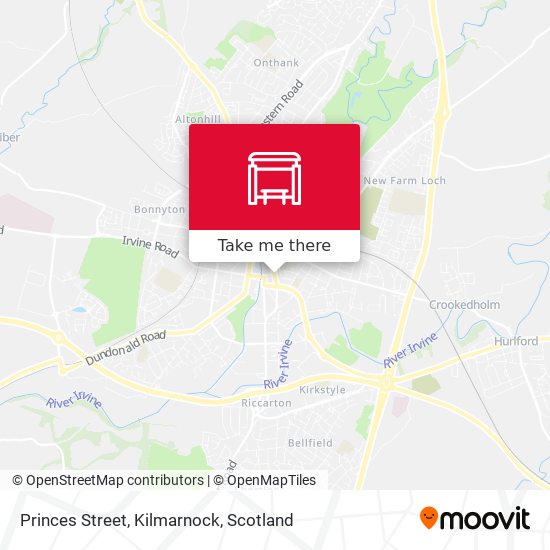 Princes Street, Kilmarnock map