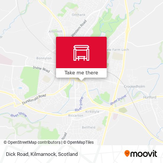 Dick Road, Kilmarnock map