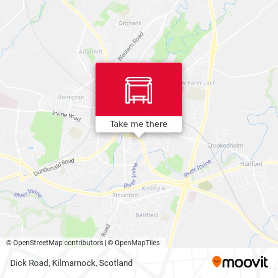 Dick Road, Kilmarnock map