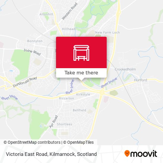 Victoria East Road, Kilmarnock map