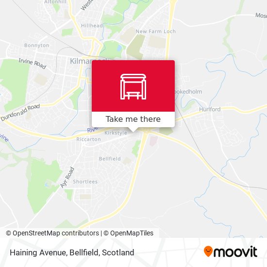 Haining Avenue, Bellfield map
