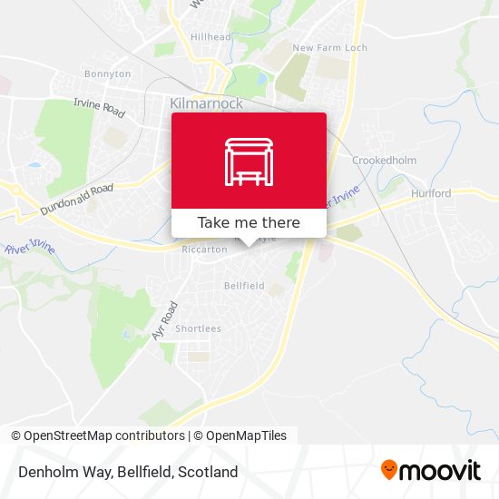 Denholm Way, Bellfield map