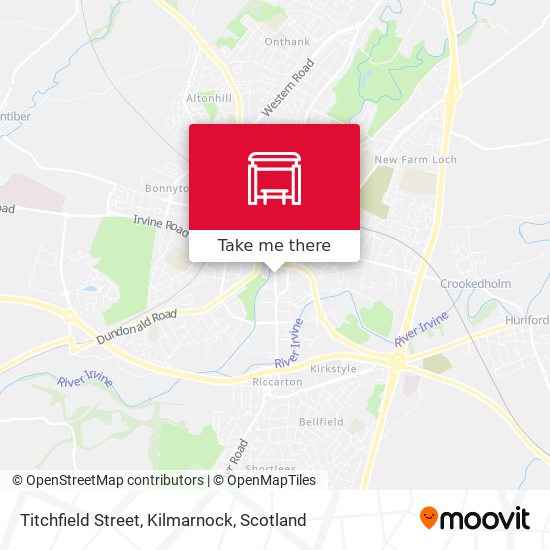 Titchfield Street, Kilmarnock map
