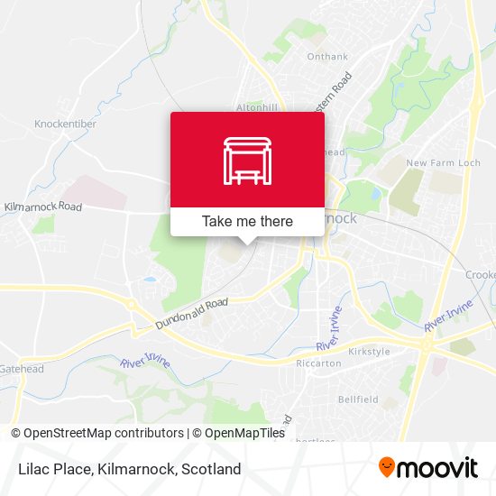 Lilac Place, Kilmarnock map