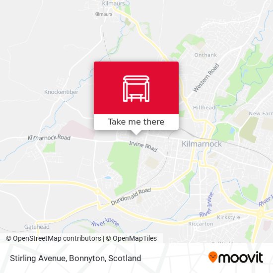 Stirling Avenue, Bonnyton map