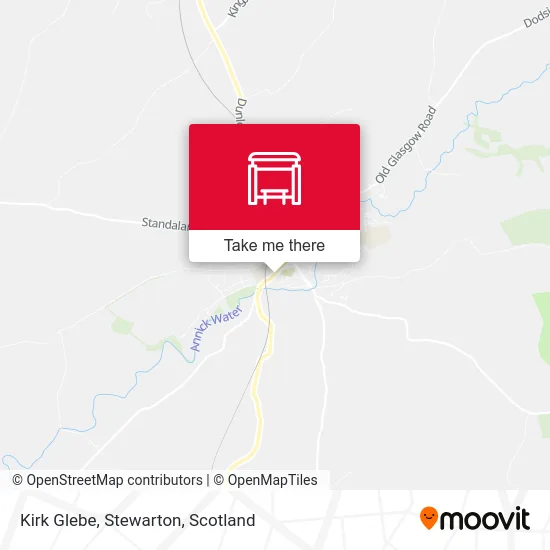 Kirk Glebe, Stewarton map