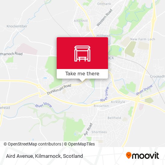 Aird Avenue, Kilmarnock map