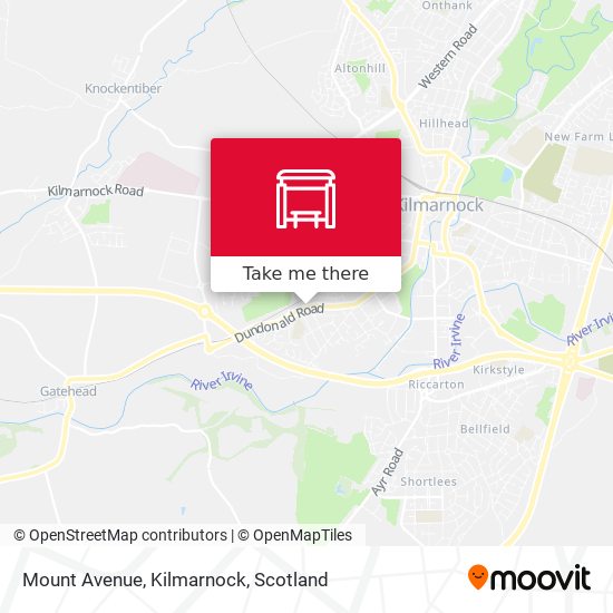 Mount Avenue, Kilmarnock map