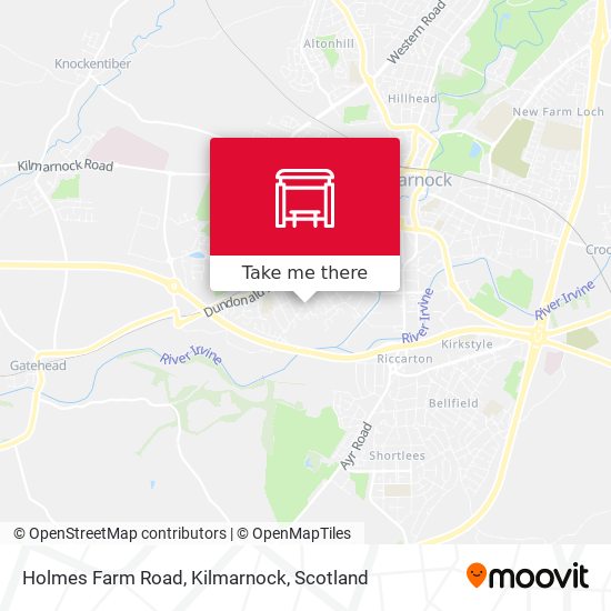 Holmes Farm Road, Kilmarnock map