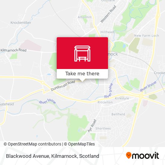 Blackwood Avenue, Kilmarnock map