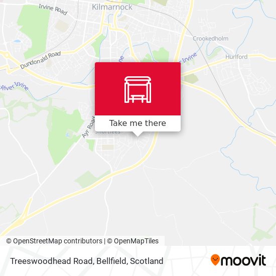 Treeswoodhead Road, Bellfield map
