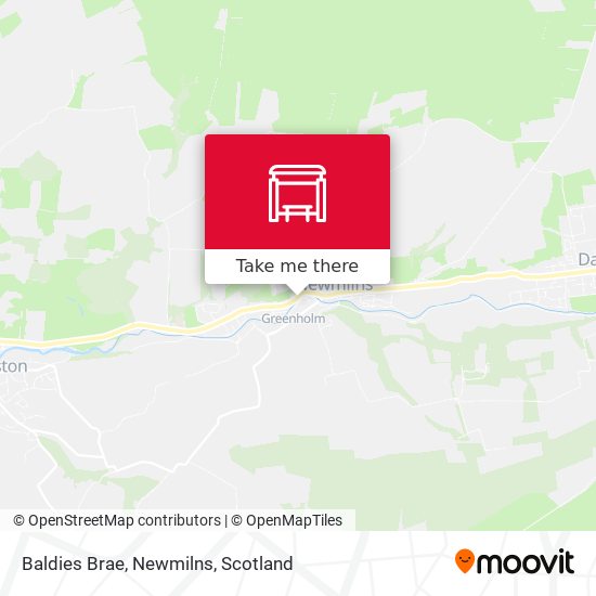 Baldies Brae, Newmilns map