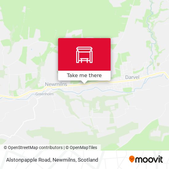 Alstonpapple Road, Newmilns map