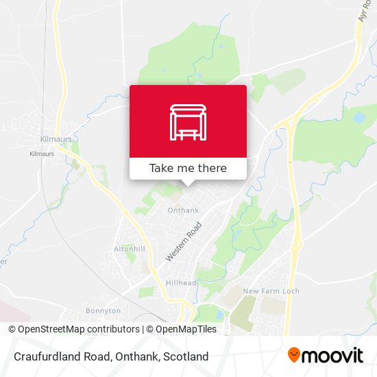 Craufurdland Road, Onthank map