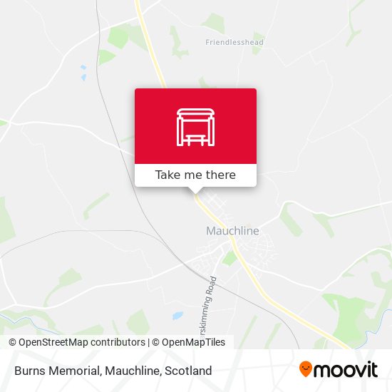 Burns Memorial, Mauchline map