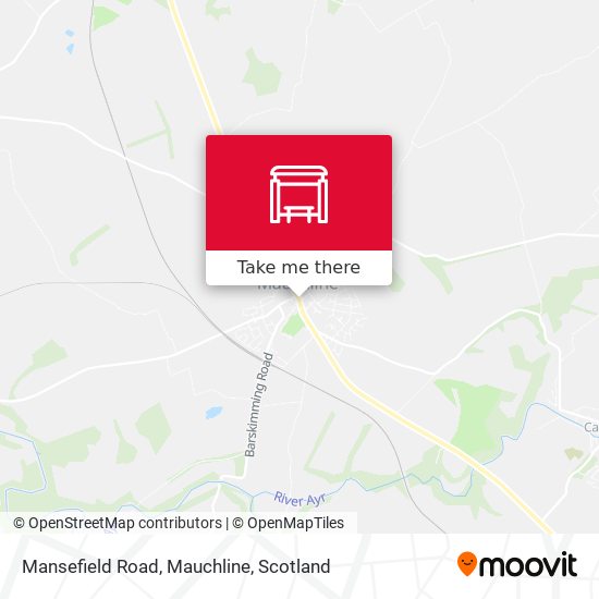 Mansefield Road, Mauchline map