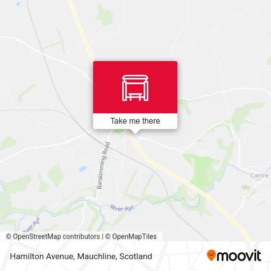 Hamilton Avenue, Mauchline map
