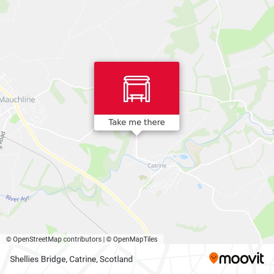 Shellies Bridge, Catrine map