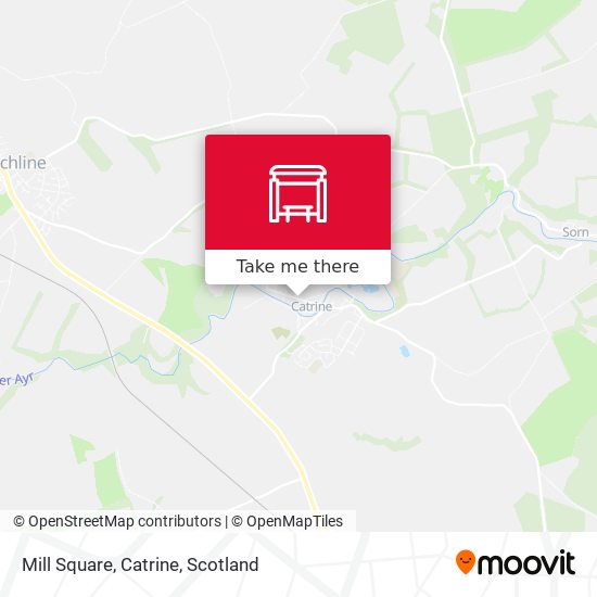 Mill Square, Catrine map
